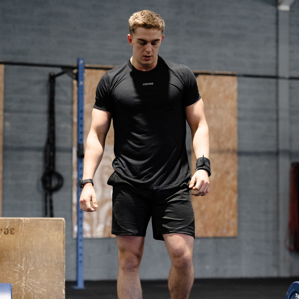 BASE TRAINING TEE (Black) - Viking Fitness Project
