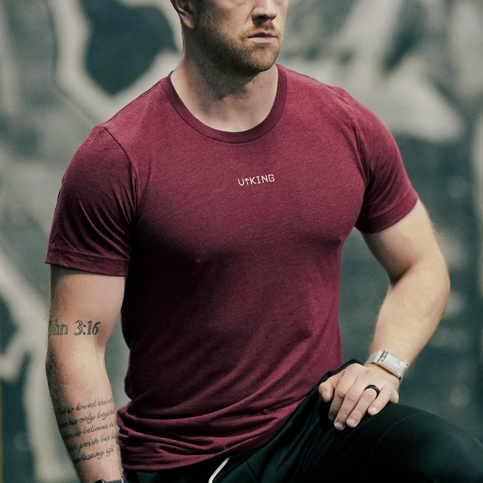 WARRIOR TEE (Cardinal Red) - Viking Fitness Project