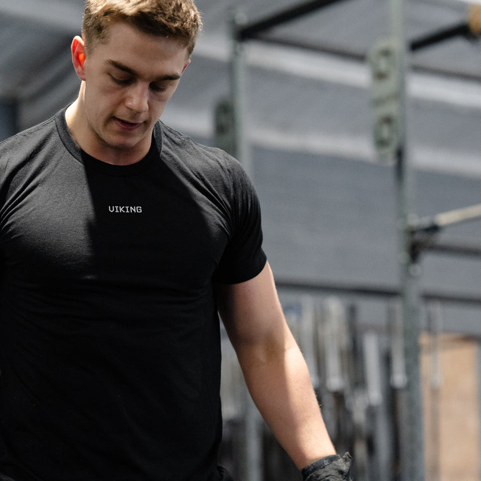 BASE TRAINING TEE (Black) - Viking Fitness Project