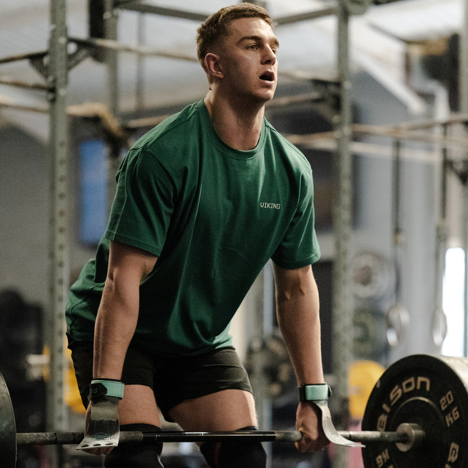 UNISEX HEAVYWEIGHT OVERSIZE TEE (Green) - Viking Fitness Project