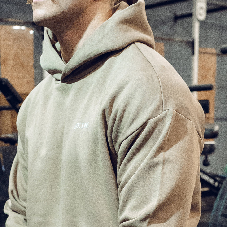 Unisex Oversized Hoodie (Sand) - Viking Fitness Project