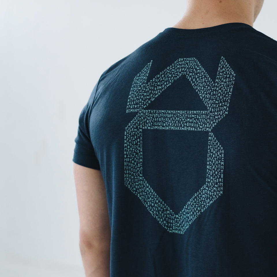 RUNE TEE (Navy) - Viking Fitness Project