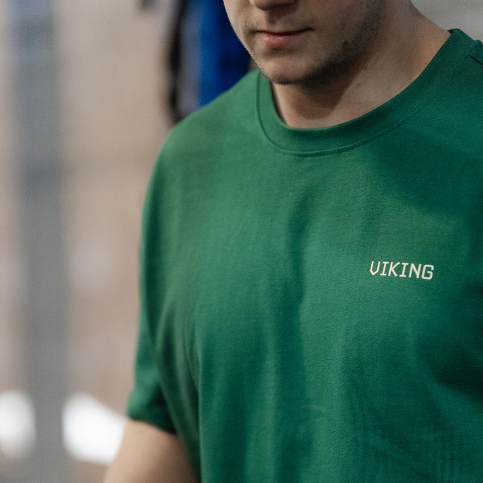 UNISEX HEAVYWEIGHT OVERSIZE TEE (Green) - Viking Fitness Project