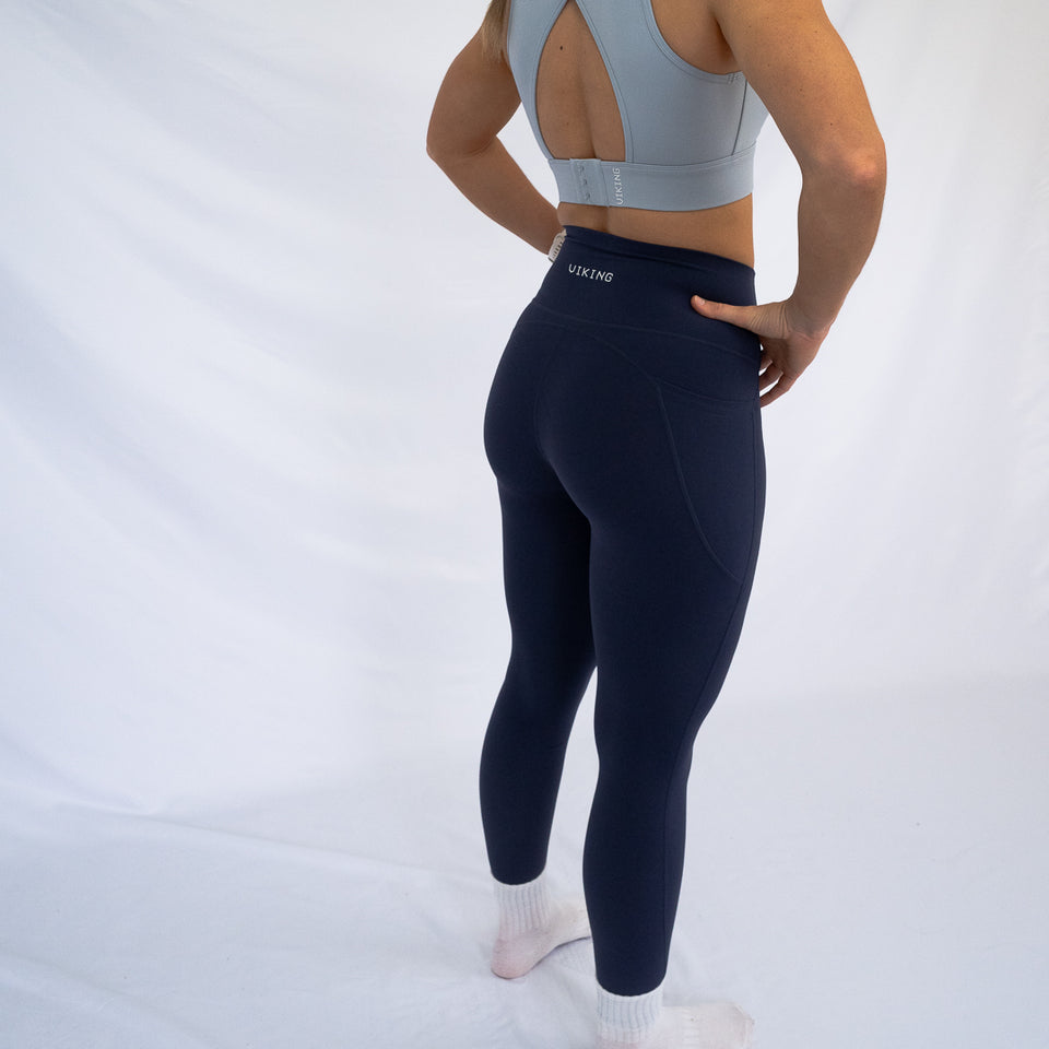 (Navy) VALKYRIE FULL LENGTH LEGGING - Viking Fitness Project
