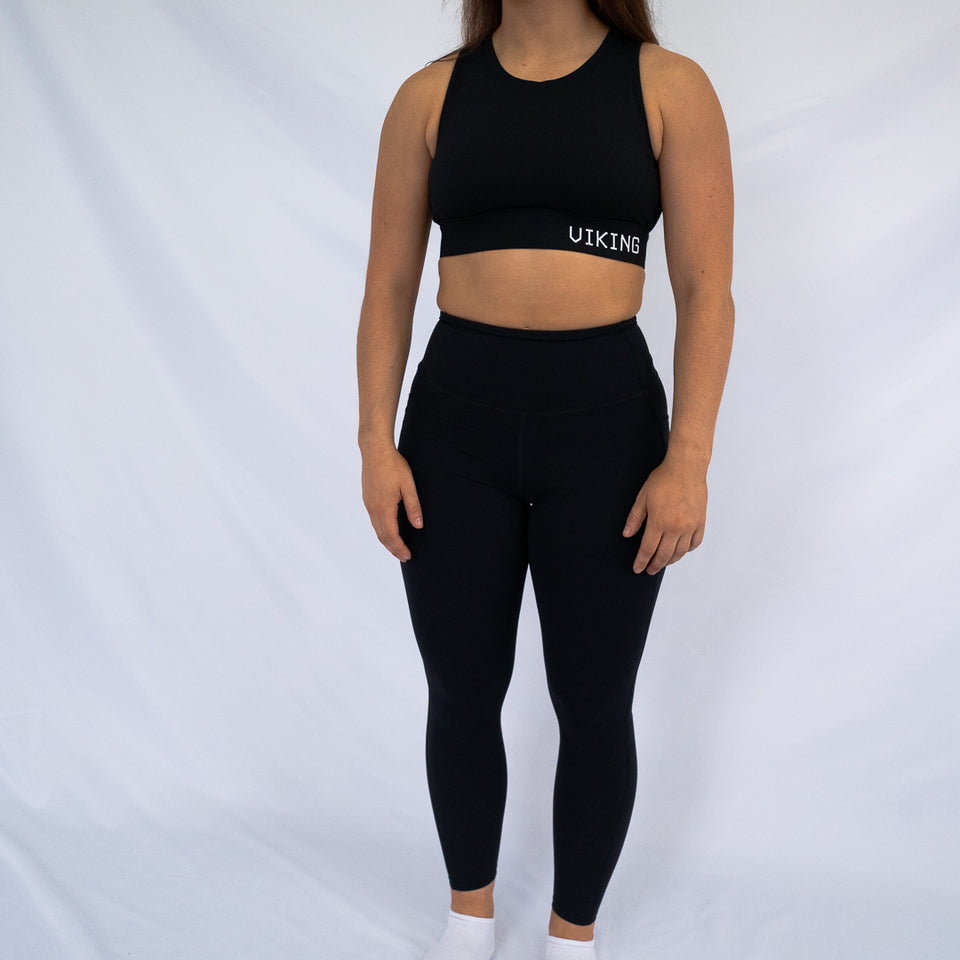 (Black) VALKYRIE FULL LENGTH LEGGING - Viking Fitness Project
