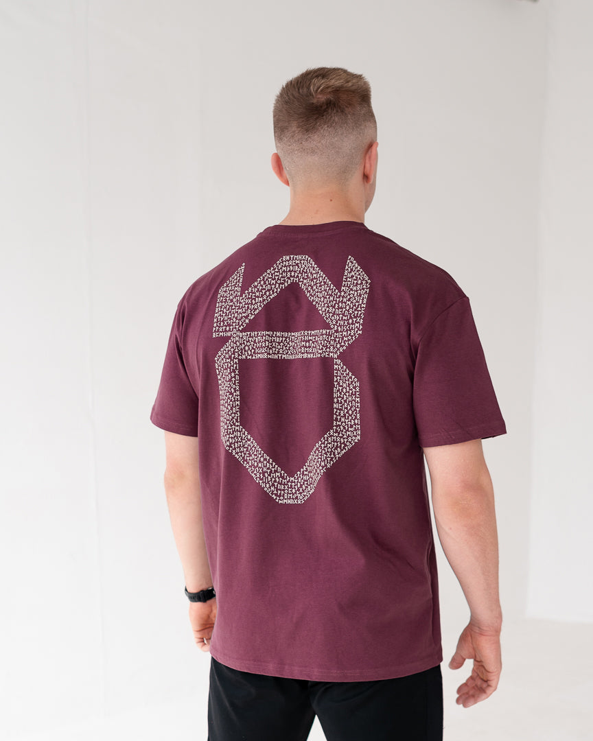 UNISEX HEAVYWEIGHT OVERSIZE TEE (Cherry) - Viking Fitness Project