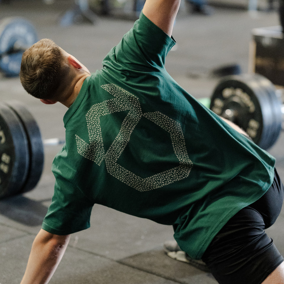 UNISEX HEAVYWEIGHT OVERSIZE TEE (Green) - Viking Fitness Project
