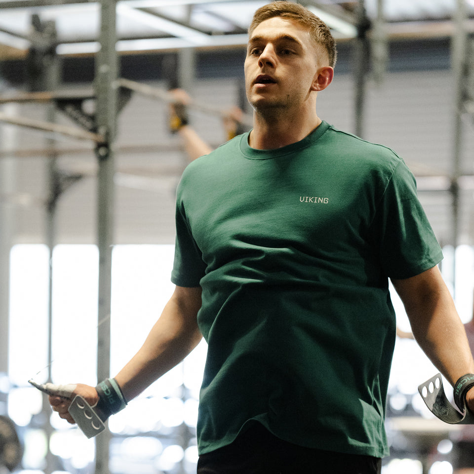 UNISEX HEAVYWEIGHT OVERSIZE TEE (Green) - Viking Fitness Project