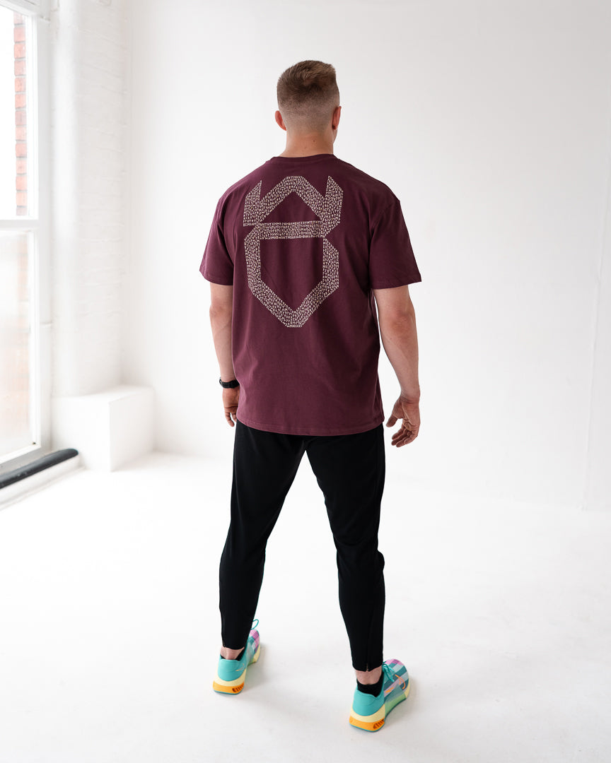 UNISEX HEAVYWEIGHT OVERSIZE TEE (Cherry) - Viking Fitness Project
