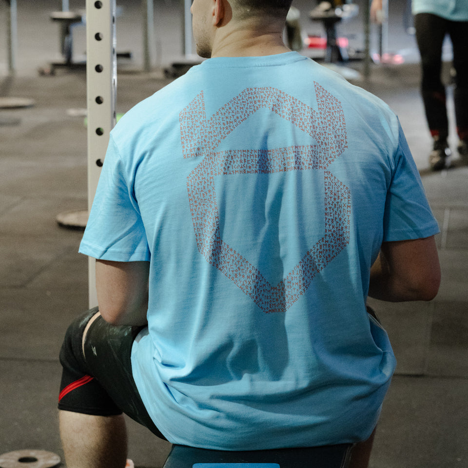 UNISEX HEAVYWEIGHT OVERSIZE TEE (Baby Blue) - Viking Fitness Project