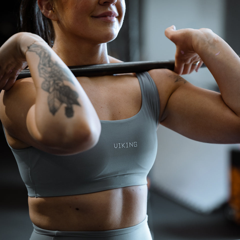 VALKYRIE SPORTS BRA (Ash) - Viking Fitness Project