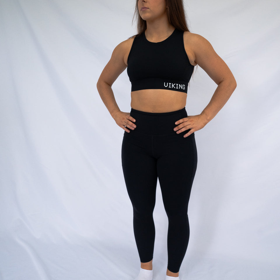 (Black) VALKYRIE FULL LENGTH LEGGING - Viking Fitness Project