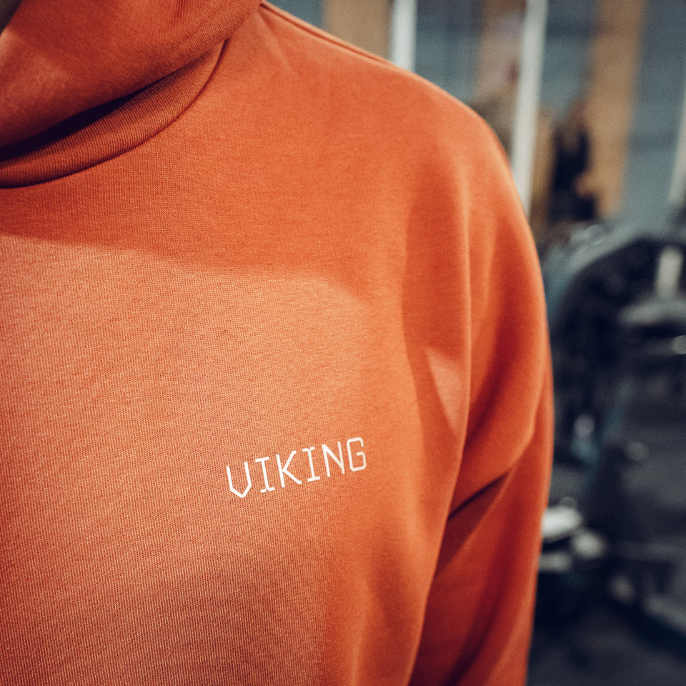Unisex Oversized Hoodie (Orange) - Viking Fitness Project