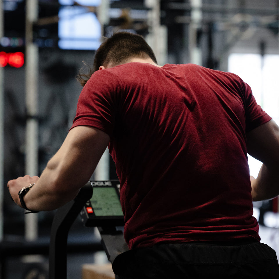 BASE TRAINING TEE (Cardinal Red) - Viking Fitness Project