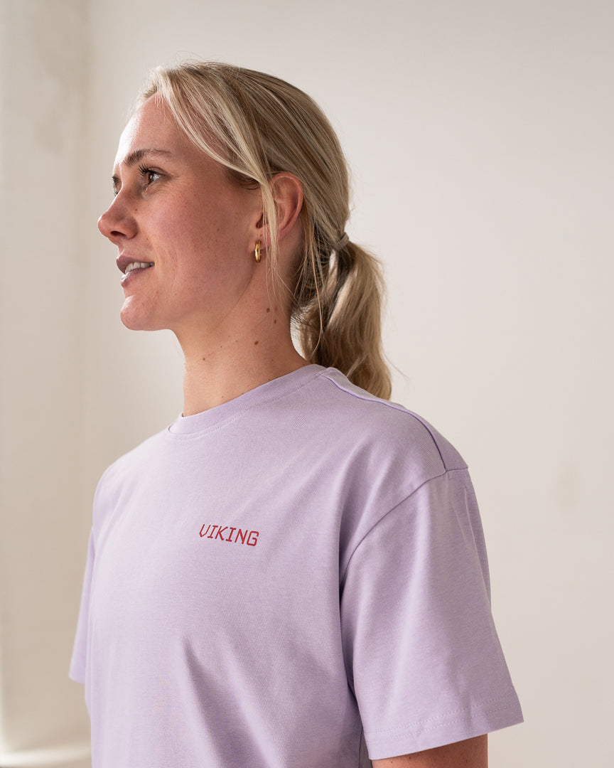 UNISEX HEAVYWEIGHT OVERSIZE TEE (Lilac) - Viking Fitness Project