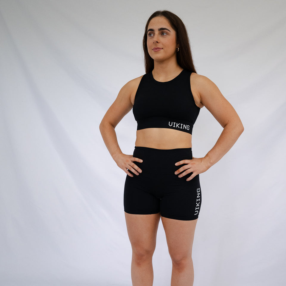[BLACK] VIKING HIGH RISE 6" SHORT - Viking Fitness Project