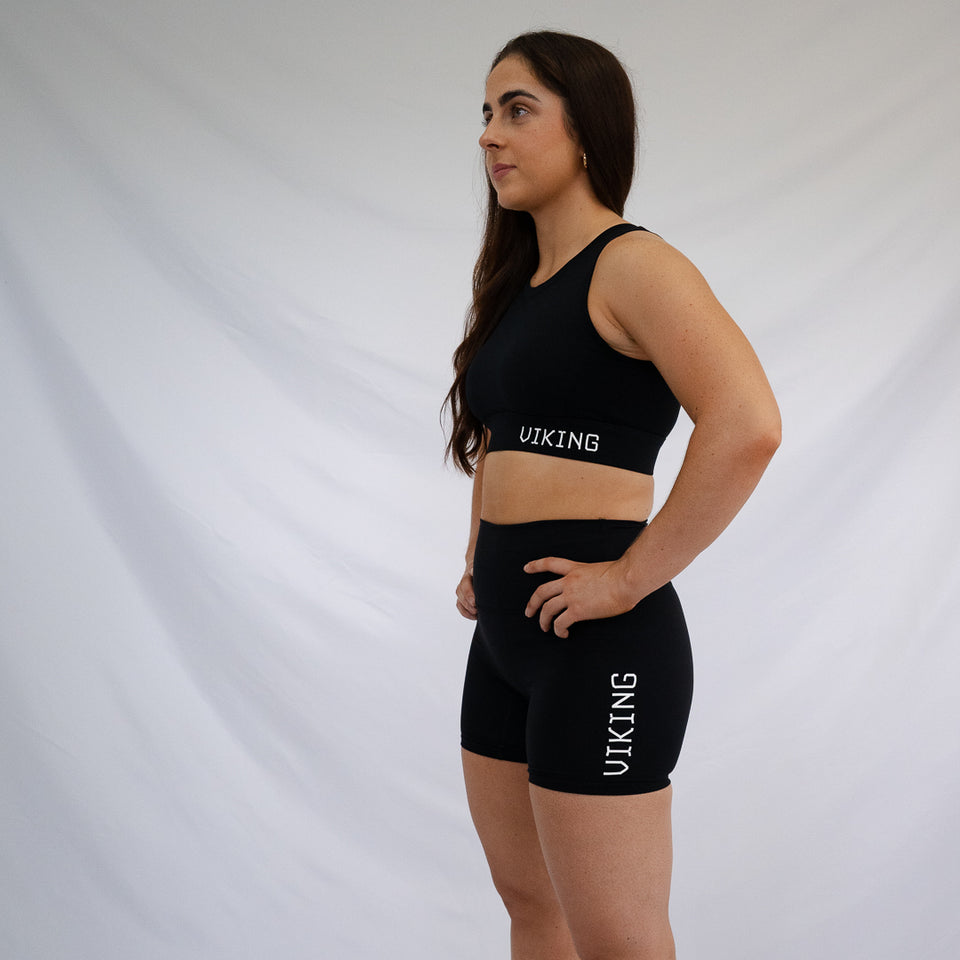 [BLACK] VIKING HIGH RISE 6" SHORT - Viking Fitness Project