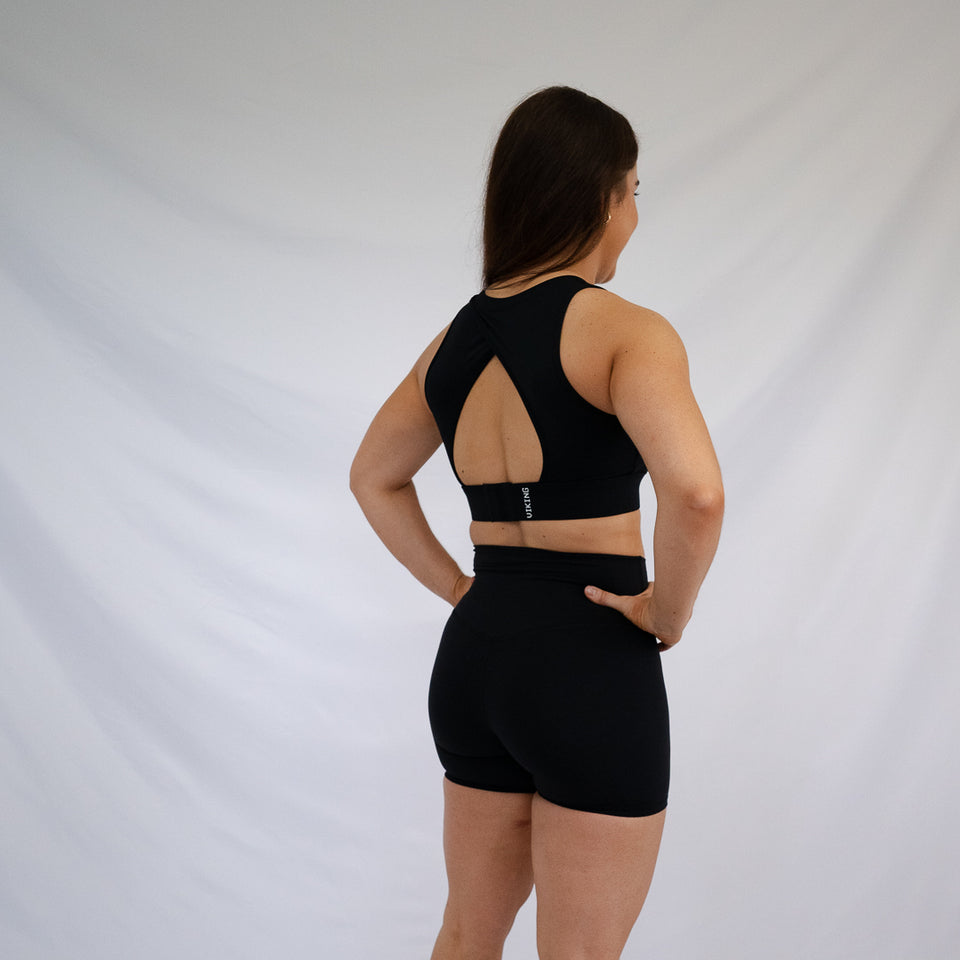 [BLACK] VIKING HIGH RISE 6" SHORT - Viking Fitness Project