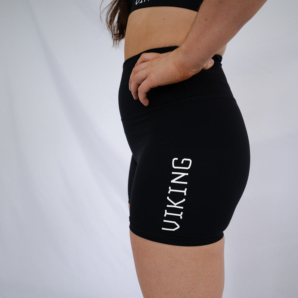 [BLACK] VIKING HIGH RISE 6" SHORT - Viking Fitness Project