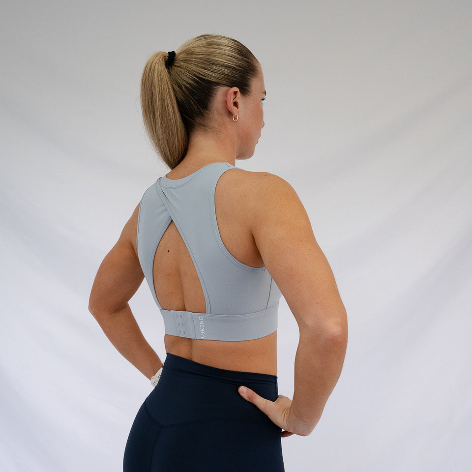 [STONE] HIGH NECK SPORTS BRA - Viking Fitness Project