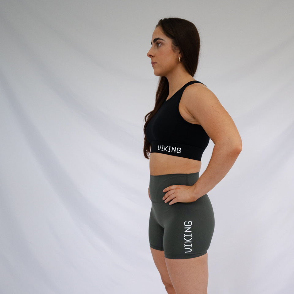 [FOREST GREEN] VIKING HIGH RISE 6" SHORT - Viking Fitness Project