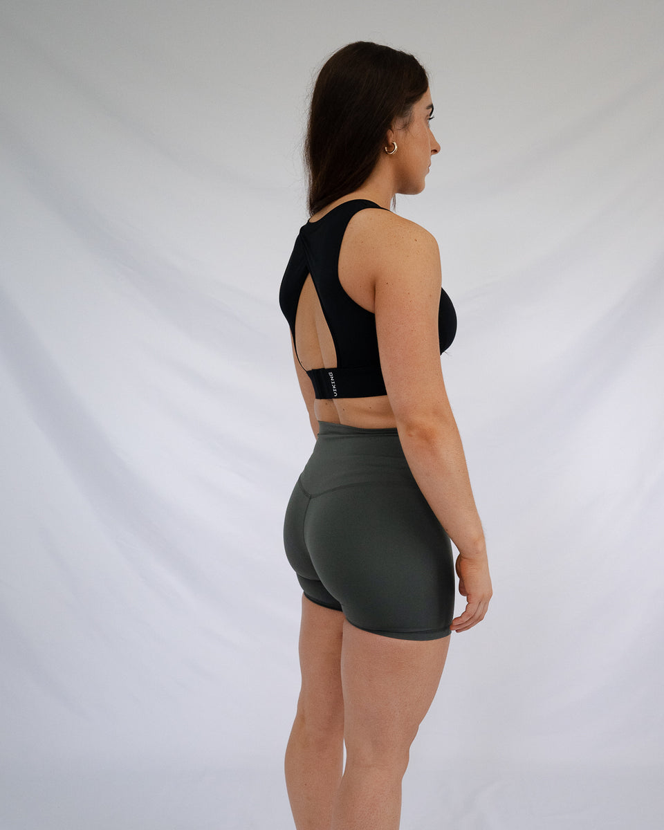 [FOREST GREEN] VIKING HIGH RISE 6" SHORT - Viking Fitness Project