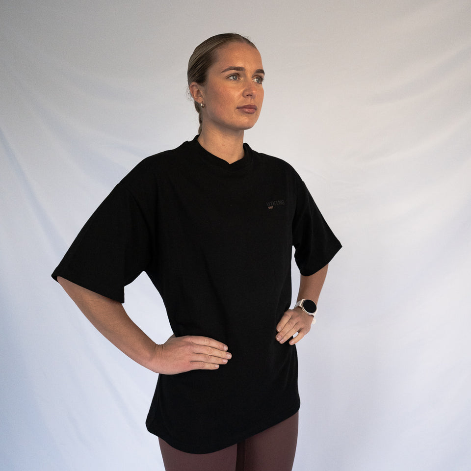VALUE SERIES EXTRA OVERSIZE TEE (Black) - Viking Fitness Project