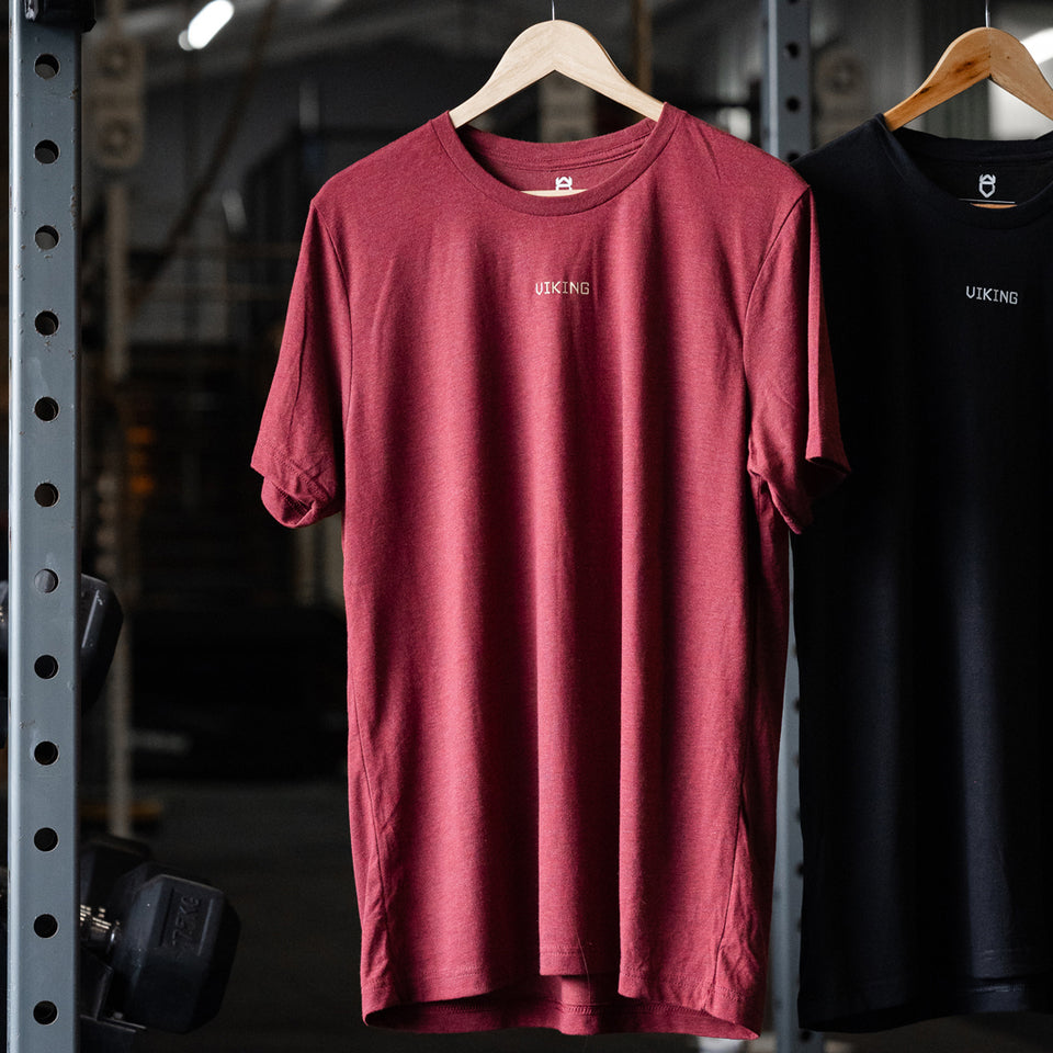 BASE TRAINING TEE (Cardinal Red) - Viking Fitness Project