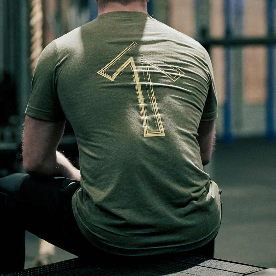 WARRIOR TEE (Military Green) - Viking Fitness Project