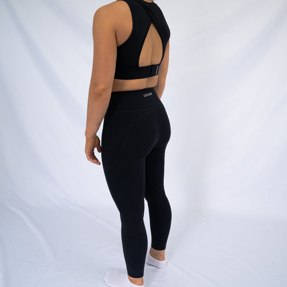 (Black) VALKYRIE FULL LENGTH LEGGING - Viking Fitness Project