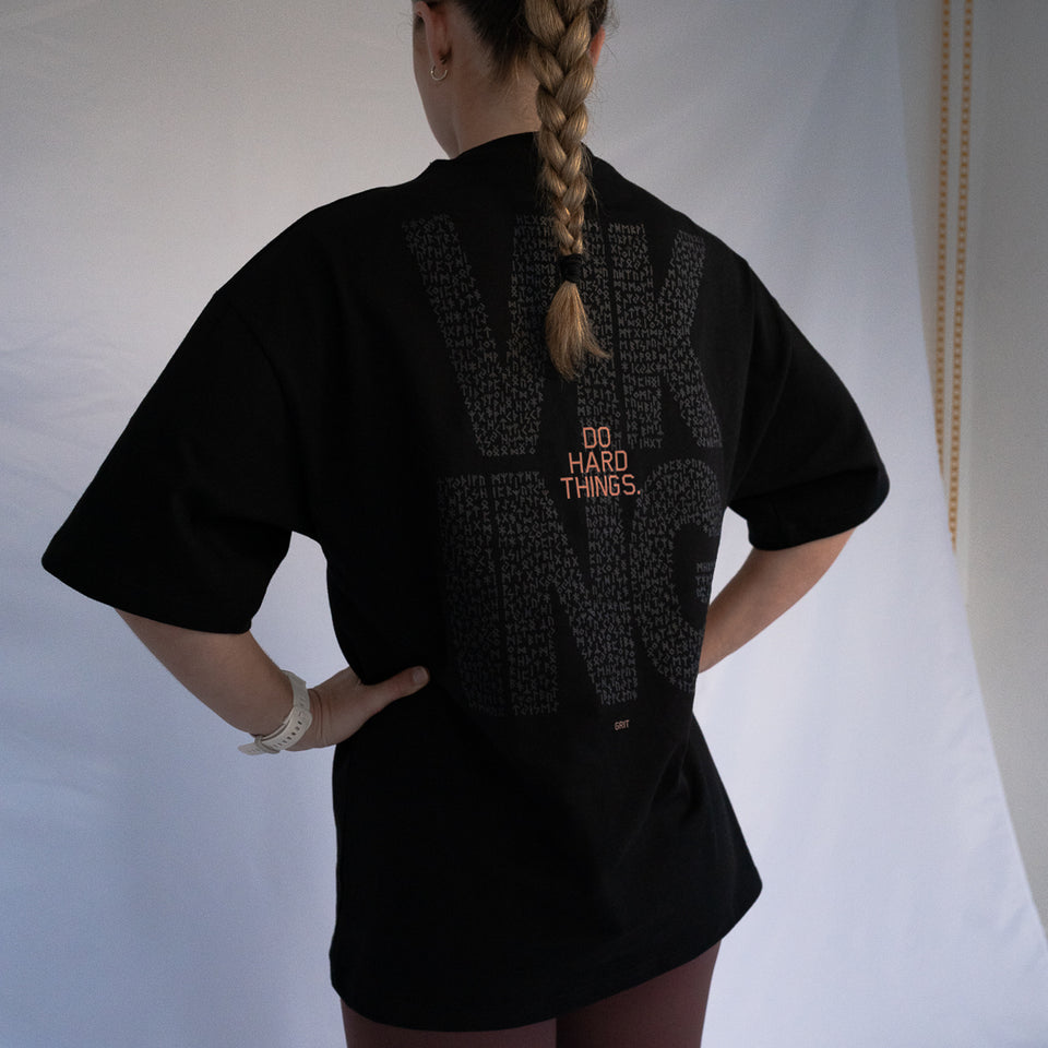 VALUE SERIES EXTRA OVERSIZE TEE (Black) - Viking Fitness Project