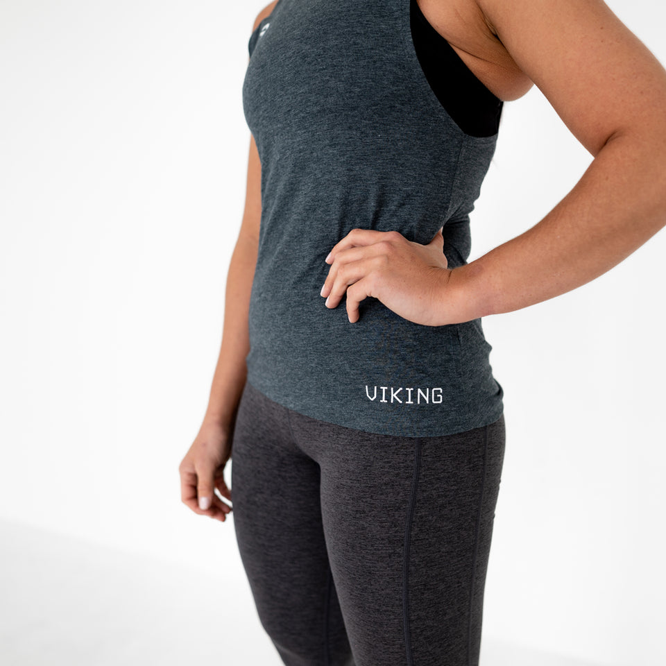 EMBLEM MUSCLE TANK (Denim Blue) - Viking Fitness Project